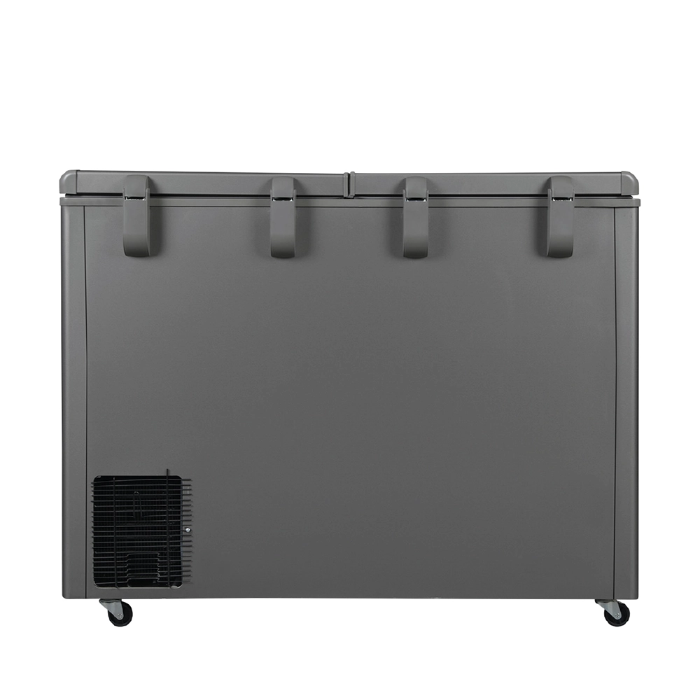 Haier 335 Ltr Double door- Embossed Titanium Grey colour Convertible Hard top Freezer